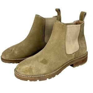 Steve Madden Womens 6 Tan Suede Pull On Ankle Boots Boho NEW